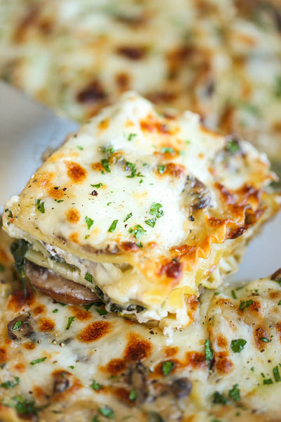 Casper's White Lasagna (Spinach Portabella Lasagna)