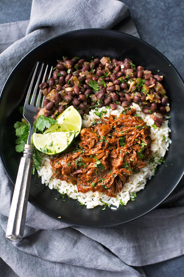 Ropa Vieja + Arroz con Frijoles
