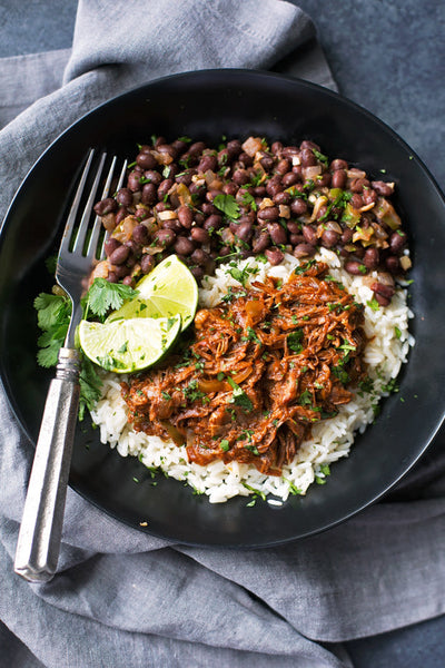 Ropa Vieja + Arroz con Frijoles
