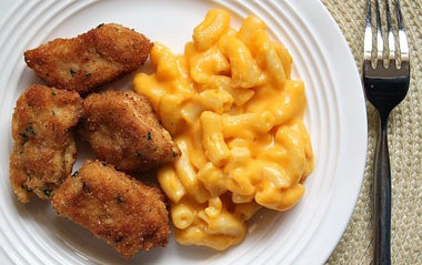 Sneaky Chicken Nugs + Butternut Cheddar Mac