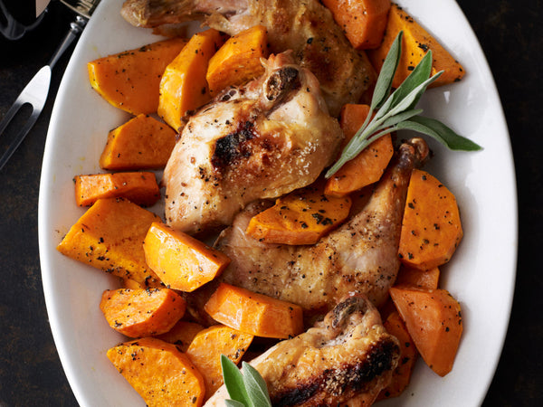 Rockin' Rosemary Chicken & Cinnamony Yams
