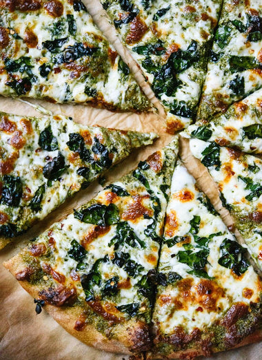 Kale Pesto 3 Cheese Naan Pizzas