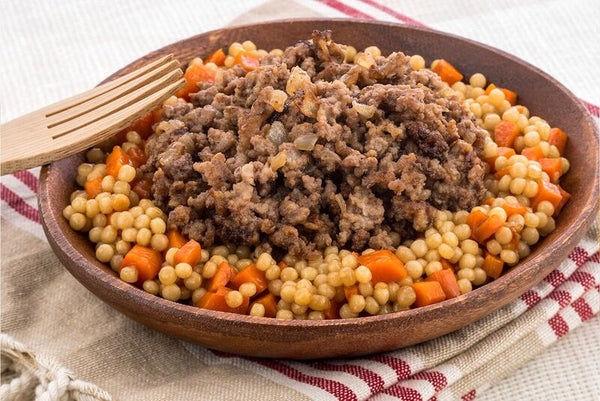 Roast Beef + Carrot Couscous