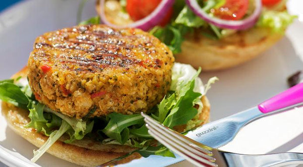 Chickpea Feta Burgers