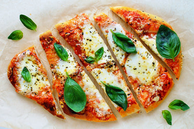 Naan Pizzas (Margherita or Uncured Turkey Pepperoni)