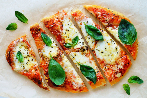 Naan Pizzas (Margherita or Uncured Turkey Pepperoni)