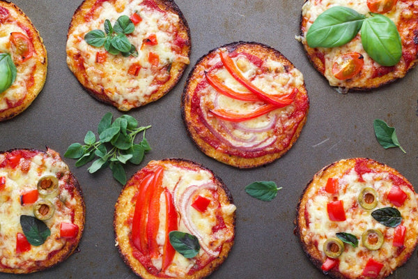Cauli Pizzas (Choice of 2: Turkey Pepperoni, 3 Cheese or Veggie)