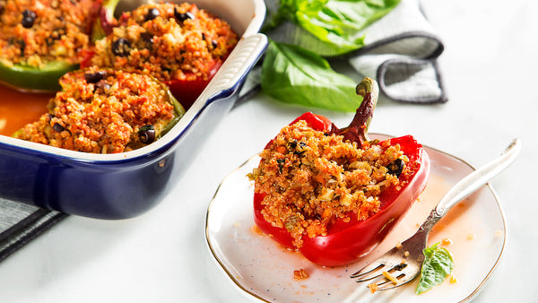 Veggie Quinoa Stuffed Peppers