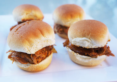 Pulled Pork Sliders + Garlic Parm Potatoes