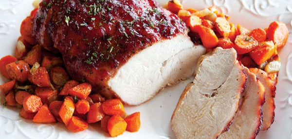 Cranberry Pork + Santa Baby Carrots
