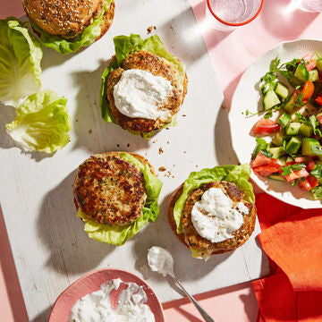 My Big Fat Greek Turkey Sliders (with Fresh Tzatziki)