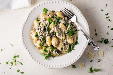 Parmesan Portabella Spinach Gnocchi