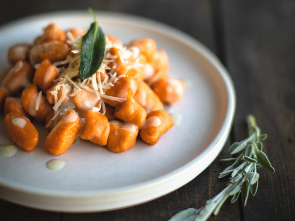 Sweet Potato Gnocchi in a Brown Butter Sage Sauce