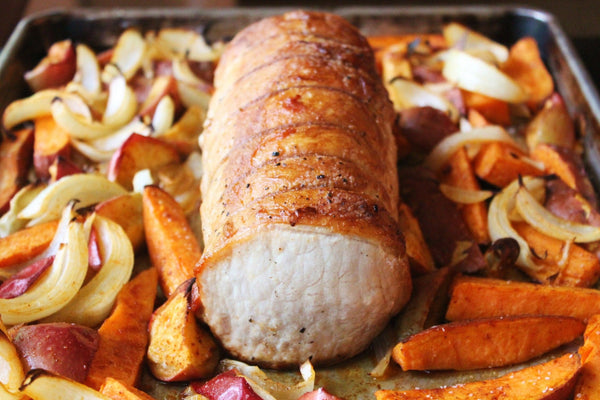 Roast Pork with Apples and Potatoes