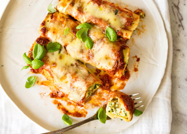 Spinach Ricotta Cannelloni