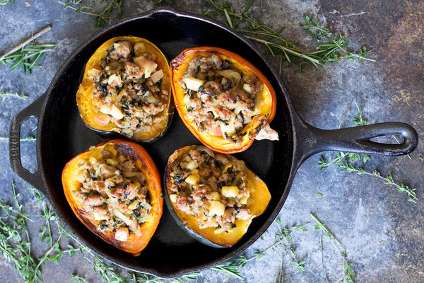 Harvest Turkey Quinoa Bowls (includes: roasted acorn squash, mushrooms & apples)