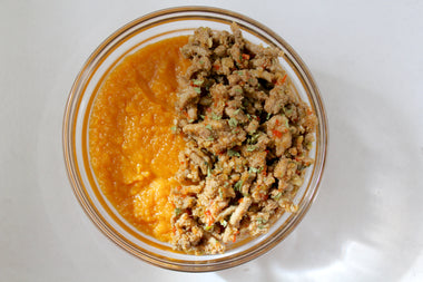 Abuelita's Picadillo + Cinnamon Maple Sweet Potato Mash