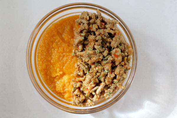 Turkey Picadillo + Cinnamon Sweet Potato Mash